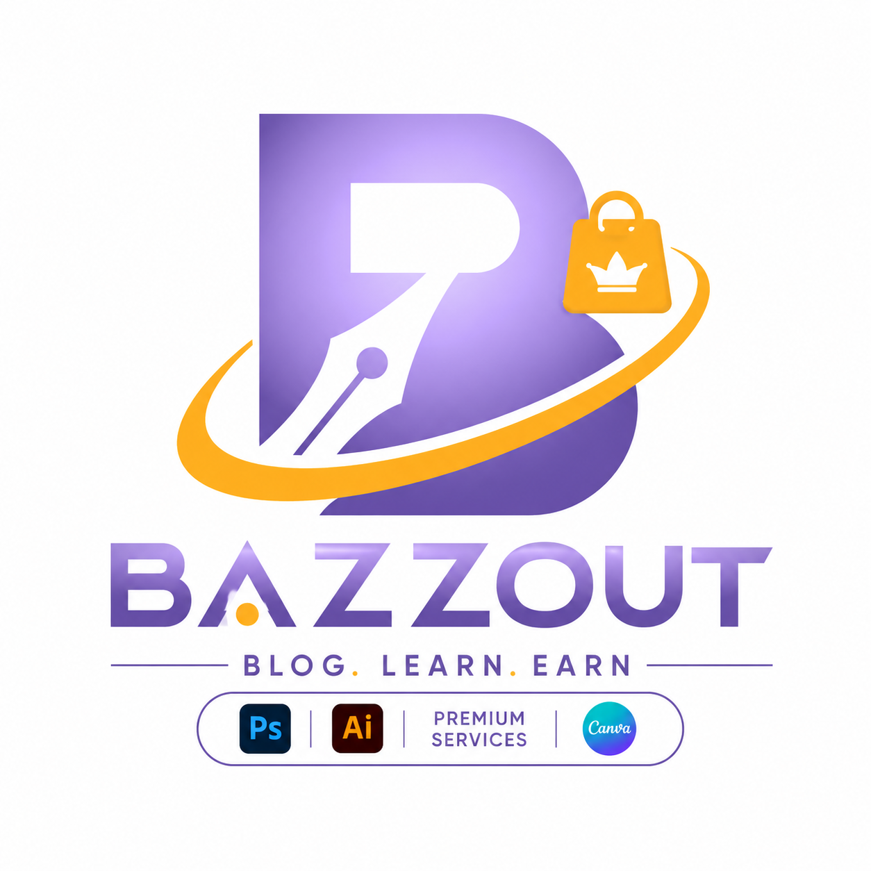 Bazzout — مدونة، تعلّم، وخدمات تصميم وتسويق